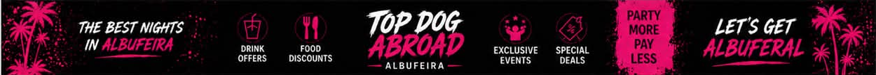 Top Dog Abroad Albufeira wristband featuring partner discounts and offers